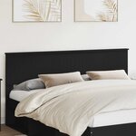 vidaXL Tête de lit Chêne noir 180 cm Bois d'ingénierie
