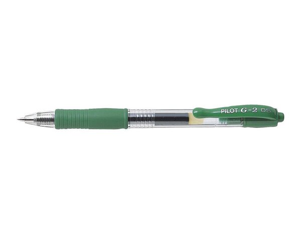 Stylo bille à encre Gel G2 05 Pointe Fine Vert PILOT