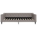 vidaXL Lit de jour avec lit gigogne taupe 100x200 cm tissu