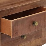 vidaXL Meuble TV 110x30x40 cm Bois de manguier brut