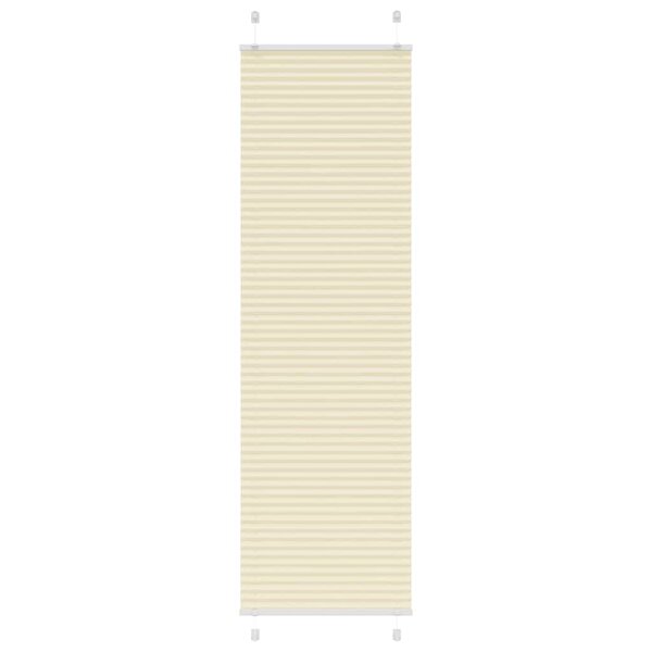vidaXL Store plissé crème 60x200 cm largeur du tissu 59 4 cm polyester