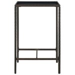 vidaXL Ensemble de bar de jardin 3 Pièces Résine tressée Marron