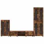 vidaXL Ensemble meuble TV FLORIN Chêne fumé Bois d'ingénierie