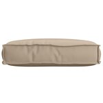 vidaXL Coussin de Palette pour siège Taupe 60x40x8 cm Tissu Oxford