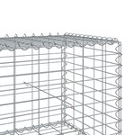 vidaXL Panier gabion avec couvercle 400x100x50 cm fer galvanisé