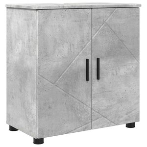 vidaXL Cabinet de salle de bain avec porte Gris béton 61 x 35 x 64 cm