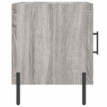 vidaXL Tables de chevet 2 Pièces sonoma gris 40x40x50cm bois d'ingénierie