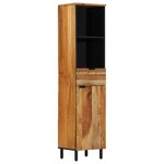 vidaXL Armoire de salle de bain 38x33x160 cm en bois d'acacia massif