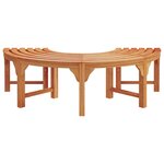 vidaXL Banc d'Arbre Marron 160 x 160 x 45cm Bois massif d'Eucalyptus