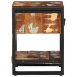 vidaXL Tables de chevet 2 Pièces multicolore bois massif de manguier brut