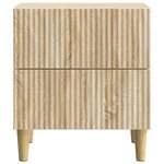 vidaXL Cabinet de chevet 2 Pièces Chêne Sonoma 43 x 34 5 x 48 cm