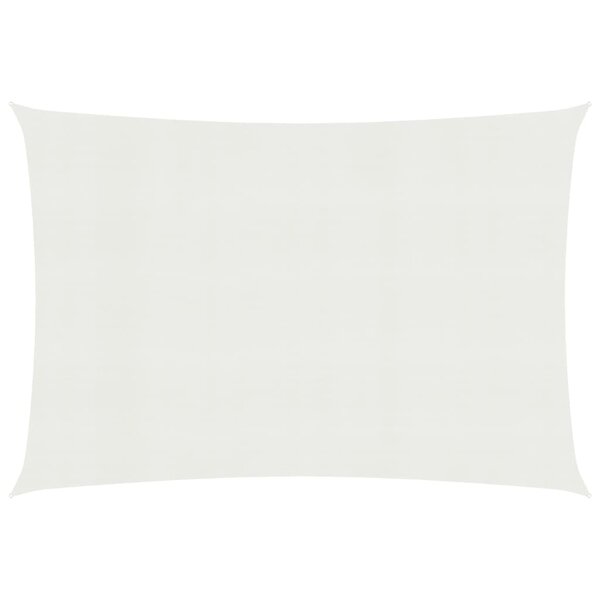 vidaXL Voile d'ombrage 160 g/m² Blanc 2 5x3 m PEHD
