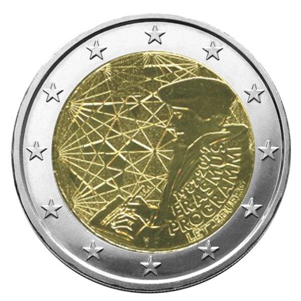 2 euro commemorative 2022 : luxembourg (35 ans du programme erasmus)