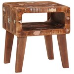 vidaXL Tables d'appoint Multicolore bois de récupération massif