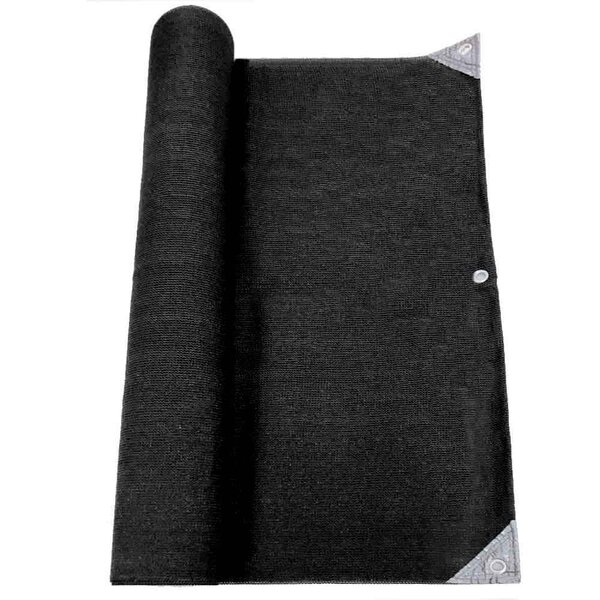 Brise vue renforcé 1.8x10 m pro noir hdpe 300gr
