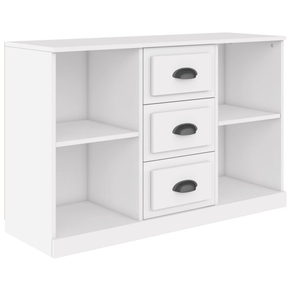 vidaXL Buffet blanc 104 5x35 5x67 5 cm bois d'ingénierie