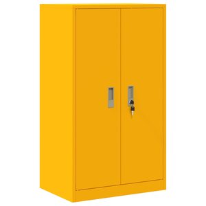 vidaXL Armoire de rangement Jaune moutarde 60 x 40 x 105 cm Acier