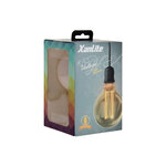 Ampoule led déco hologramme globe (g95) au verre ambré  culot e27  4w cons.  200 lumens  lumière blanc chaud