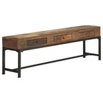 vidaXL Meuble TV 150 x 30 x 46 cm Bois de récupération massif