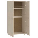 vidaXL Garde-robe HAMAR Marron miel 89x50x180 cm Bois massif de pin