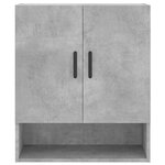 vidaXL Armoire murale gris béton 60x31x70 cm bois d'ingénierie