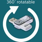 Philips clé usb 3.0 vivid 32 go blanc et gris