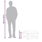 vidaXL Repose-pied de jardin et coussin marron miel bois de pin massif