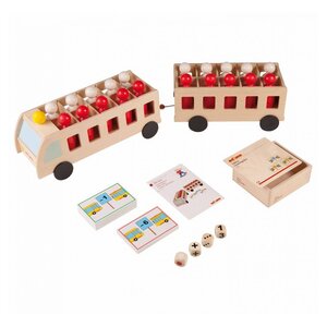 Bus mathématique avec remorque - maxi - jeu Montessori