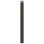 vidaXL Pieds de table de bar Anthracite 2 pièces 60 x (100-101) cm Acier