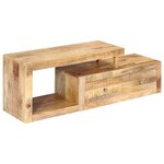 vidaXL Meuble TV 120x30x40 cm Bois massif de manguier