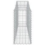 vidaXL Paniers à gabions arqués 25 Pièces 200x30x60/80 cm Fer galvanisé
