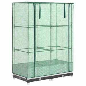 vidaXL Jardinière surélevée avec housse aspect rotin 80x40x123 cm