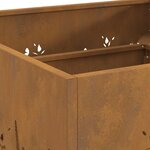 vidaXL Braise Marron 60 x 60 x 30 cm Acier