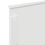 vidaXL Tête de lit Blanc Brillant 75 cm Bois d'ingénierie