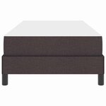 vidaXL Lit à ressorts avec matelas Marron foncé 100 x 200 cm tissu