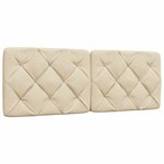 vidaXL Cadre de lit sans matelas crème 120x200 cm tissu