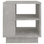 vidaXL Table basse gris béton 40x40x43 cm bois d'ingénierie