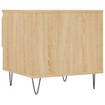vidaXL Table basse chêne sonoma 50x46x50 cm bois d'ingénierie