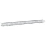 vidaXL Panier gabion avec couvercle 1000x100x50 cm fer galvanisé