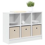 vidaXL Buffet avec tiroir Blanc 73 5 x 22 5 x 53 5 cm