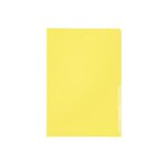 Boite de 100 Pochettes Coins Standard A4 PP Grainée 0,13 mm Jaune Tranlucide LEITZ