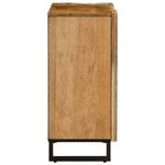 vidaXL Buffet 90x34x75 cm bois de manguier massif brut
