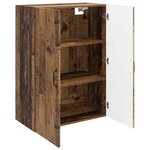 vidaXL Armoire Murale 66 x 34 5 x 90 cm Bois d'ingénierie Bois ancien