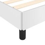 vidaXL Cadre de lit Blanc 140x190 cm Similicuir
