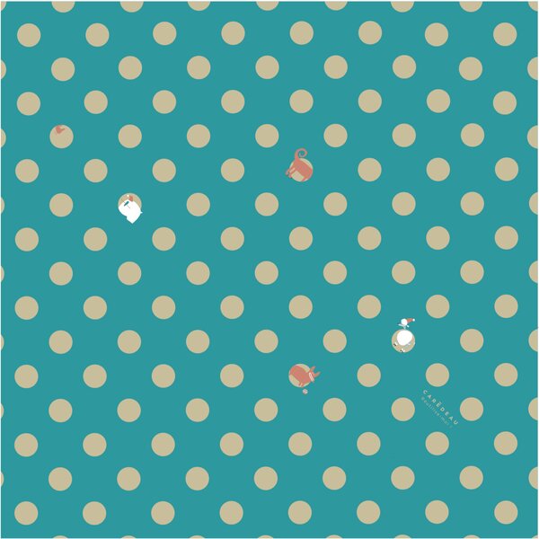 Emballage Réutilisable Furoshiki Satin Luxe Coton M : Oscar et ses Copains