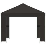 vidaXL Pavillon 3 x 3 m Anthracite Polyester et Acier 190 gsm