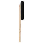 vidaXL Tête de lit capitonnée Marron et Noir 75 cm Pin massif