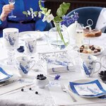 Tasse en porcelaine fine -  paon royal