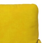 vidaXL Canapés avec coussin 110cm Jaune Contreplaqué