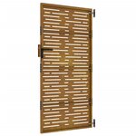 vidaXL Portail de jardin 85x175 cm acier corten conception de carré